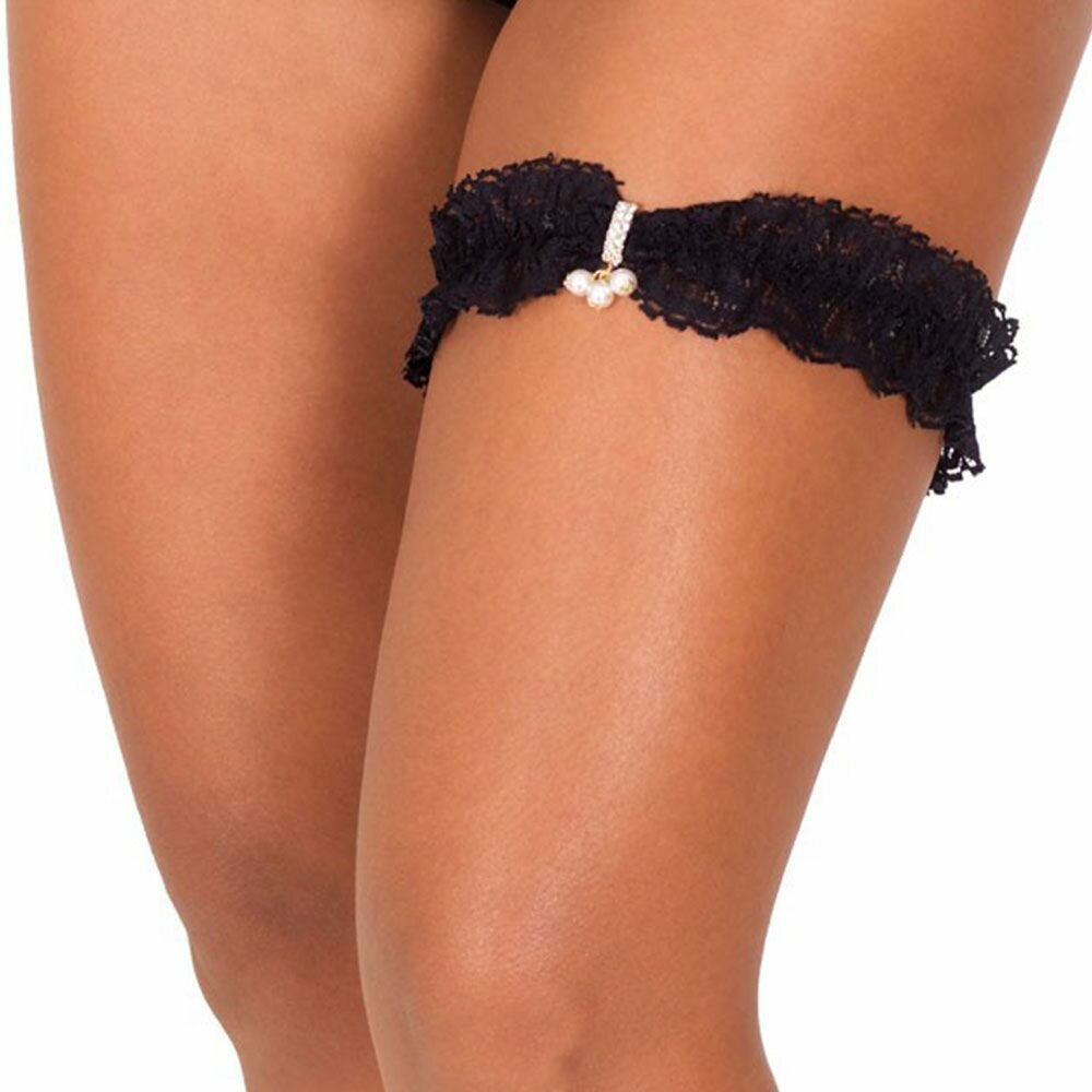 Black Lace Leg Garter
