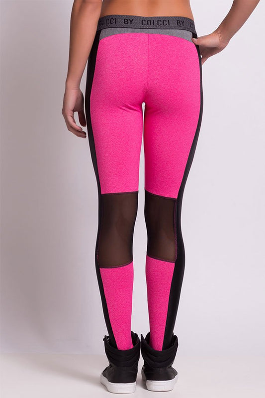Colcci Fitness Black & Pink Gym Tights