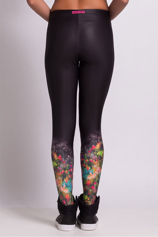 Colcci Fitness Floral Paint Pilates Leggings