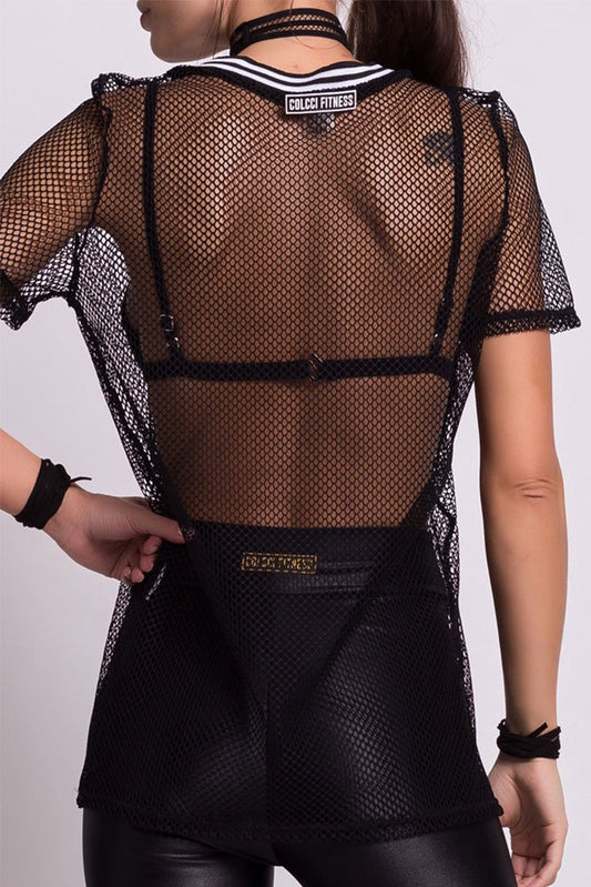 Colcci Fitness Fully Meshed Workout T-Shirt