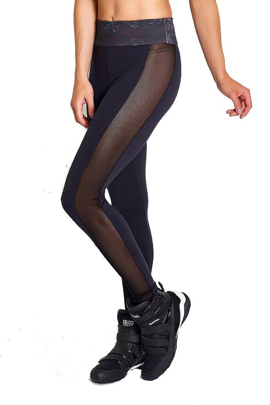 Colcci Fitness Hot Leg Meshed Yoga Pants