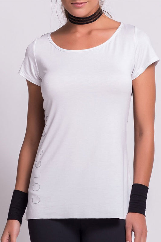 Colcci Fitness Metalized Back Mesh T-Shirt