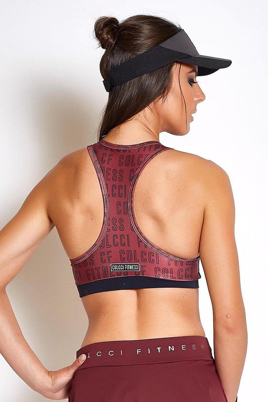 Colcci Fitness Stamped Pilates Sports Bra