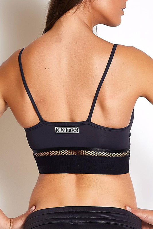 Colcci Fitness Super Fashion Strappy Chest Cropped Workout Sports Bra