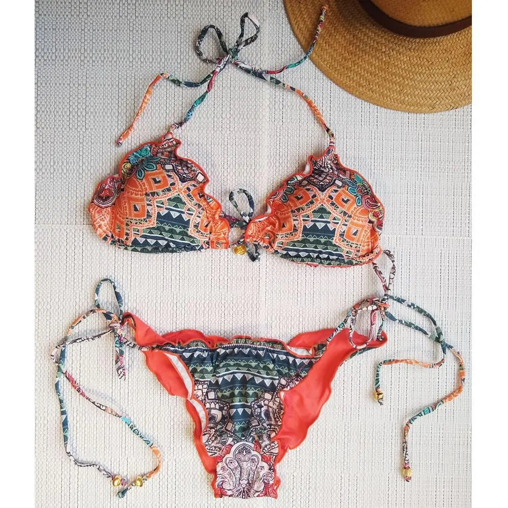 Gasnem Removable Paddind Bikini Set