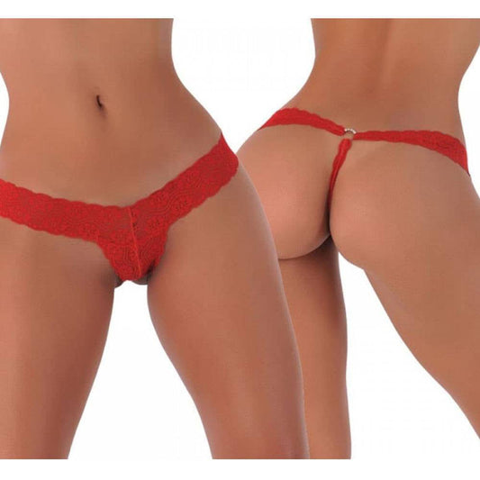 Red Lace G-String