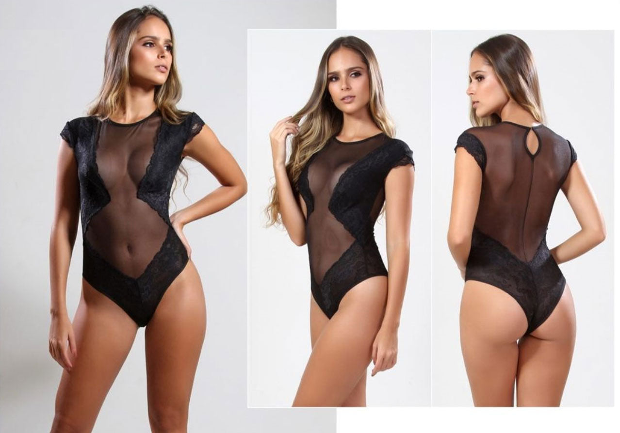 See Through Lingerie Bodysuit