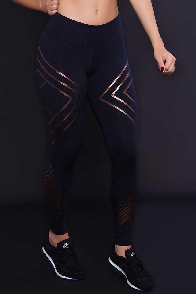 Vertex Bronze Print Workout Leggings