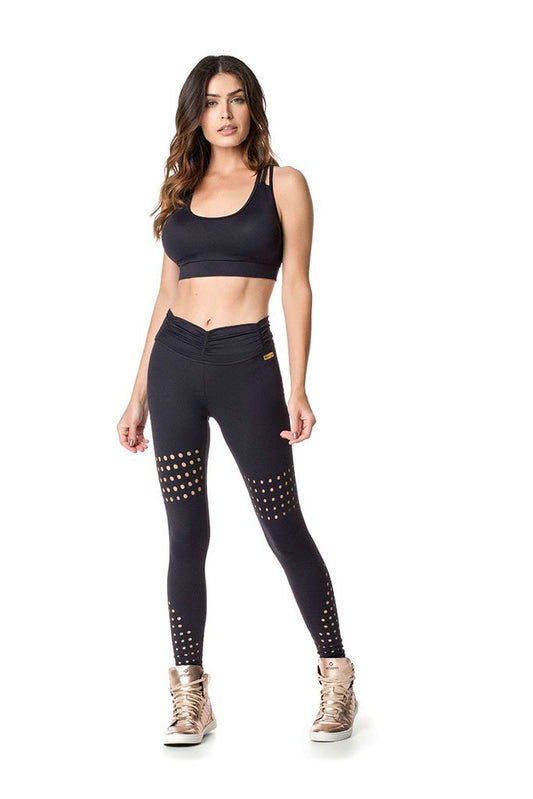 Vestem Curtain Styled Waistband Fashion Pilates Legging