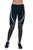 Bia Brazil White Stripes Hollow Mesh Knee Panels Black Crossfit Leggings-SexyHint