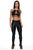 Black Alight Brazilian Workout Leggings-SexyHint