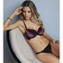 Black and Burgundy Balconette Bra and Panty
