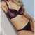 Black and Burgundy Balconette Bra and Panty-SexyHint