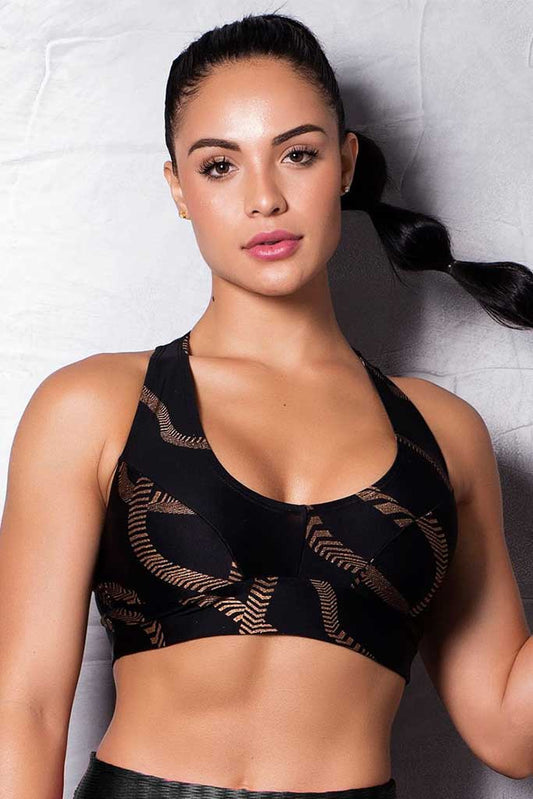 Black Chains Crossfit Sports Bra