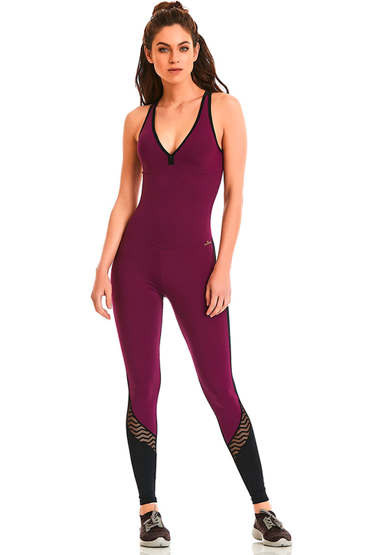 Brazilian Supplex Jumpsuit Padded Rock Curves Caju Brasil