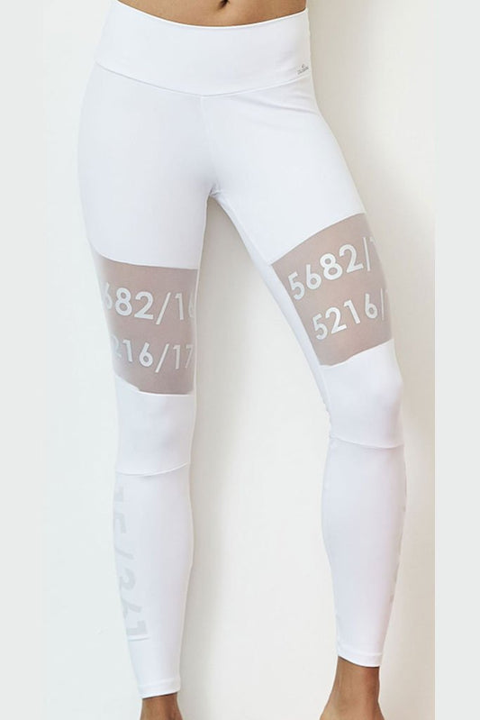 Caju Brasil Translucid Numbered Thighs Fashion Yoga Leggings