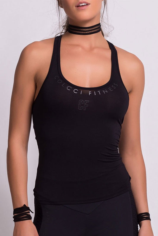 Colcci Fitness Basic Black Gym Tank