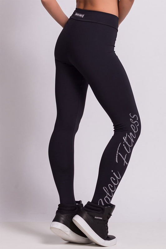 Colcci Fitness Basic Black Hiking Leggings