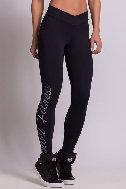 Colcci Fitness Basic Black Hiking Leggings
