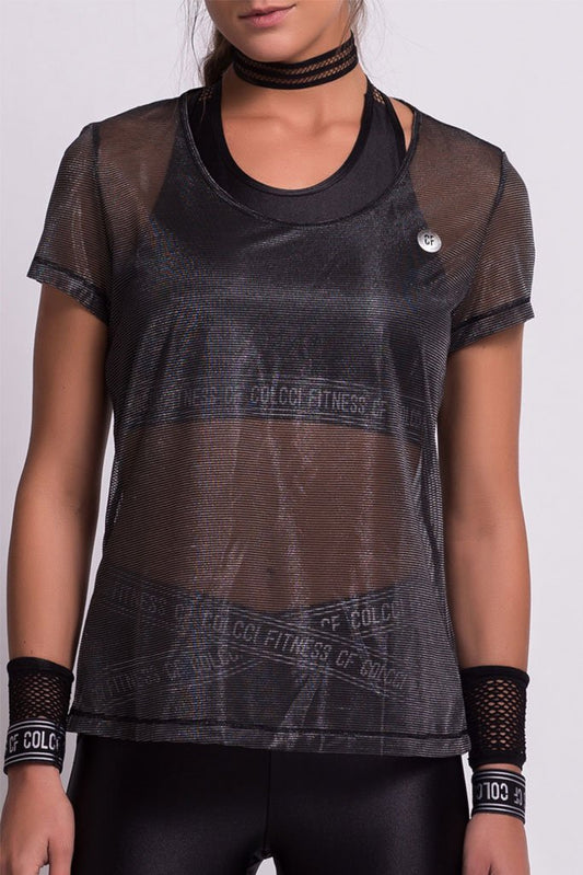 Colcci Fitness Bright Mesh Workout T-Shirt