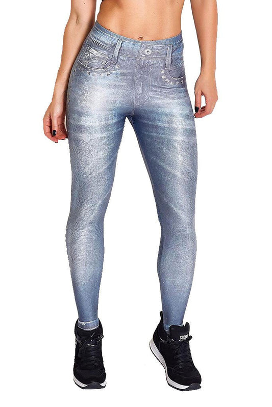 Colcci Fitness Fashion Jeans Alike Outdoor Tights