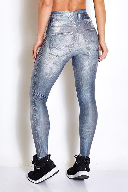 Colcci Fitness Fashion Jeans Alike Outdoor Tights