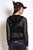 Colcci Fitness Fully Meshed Black Outwear Jacket-SexyHint