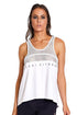 Colcci Fitness White Meshed Top & Back Gym Tank