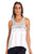 Colcci Fitness White Meshed Top & Back Gym Tank-SexyHint