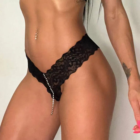 Easy Open Crotch Lace Panties