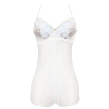 Pleasure White Padded Push Up Babydoll
