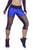 Superhot Blue Move Meshed Thighs Workout Capri-SexyHint