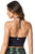 Vestem Black Breast Mesh Cropped Fashion Workout Sports Bra-SexyHint