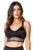 Vestem Black Waist Mesh Cropped Workout Sports Bra-SexyHint