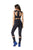 Vestem Fully Black Fashion Waist Cut Gym Jumpsuit-SexyHint