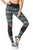 Vestem Greeny Wave Stripes Black Meshed Shin Fashion Yoga Pants-SexyHint